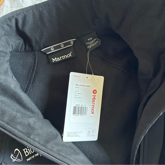 Marmot Women's Gravity Soft Shell Jacket Black Size Medium NWT - Picture 6 of 6